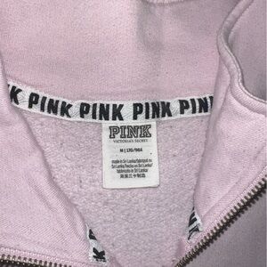 Pink Quarter Zip up Sweatshirt